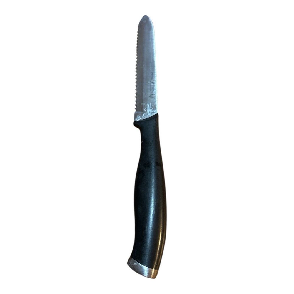 J.A. Henckels Utility Knife 13570-100 Serrated 4” Blade Silver Cap